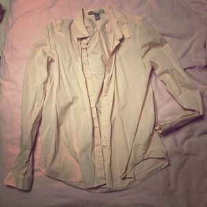 Baby pink button up shirt